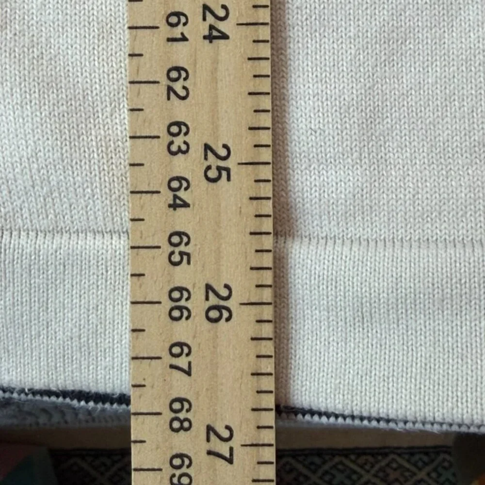 Banana Republic Sweater‎ Mens L Stretch Pima Cotton Varsity Stripe Crew Pullover